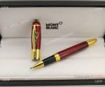 Mont Blanc Daniel Defoe Red&Gold Rollerball Pen / Montblanc Pen Replica